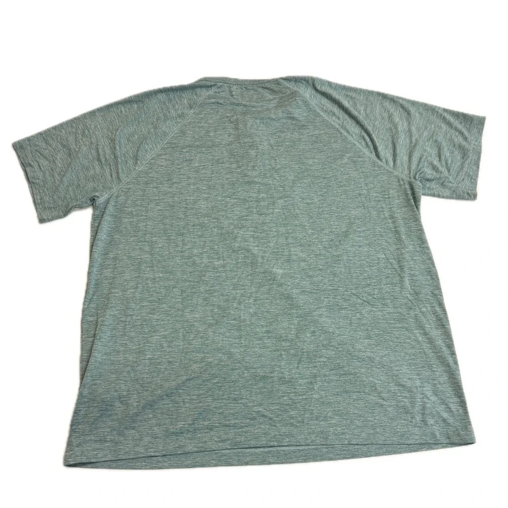 J Crew Shirt Mens XL Green‎ Blue Henley Active Performance Summer